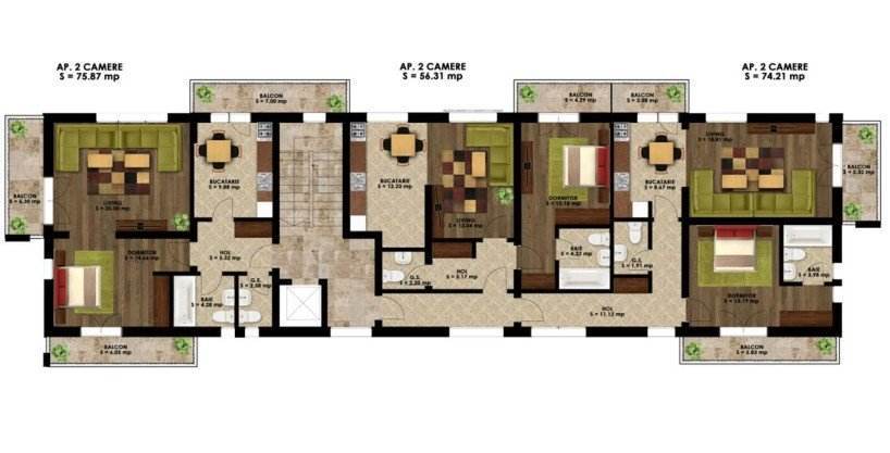 Apartament in bloc nou Bucuresti – Metrou Straulesti